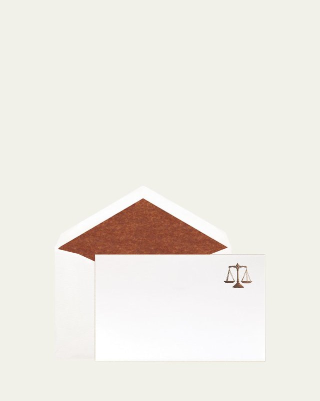 Justice Scales Stationery - Boxed Set of 12